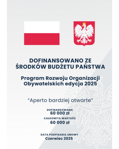 Program Rozwoju Organizacji Obywatelskich – Aperto bardziej otwarte